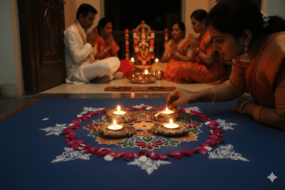 Dancing Peacock T Light Set Of 4 - Diwali Decoration – Home Decor on Brown Living™. SKU: D59. Img 3.