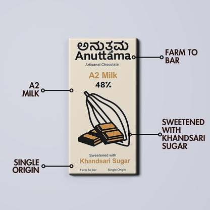 Dark Milk Chocolate | 48% Cocoa Smooth & Creamy – Chocolates on Brown Living™. SKU: 8931500307271. Img 4.
