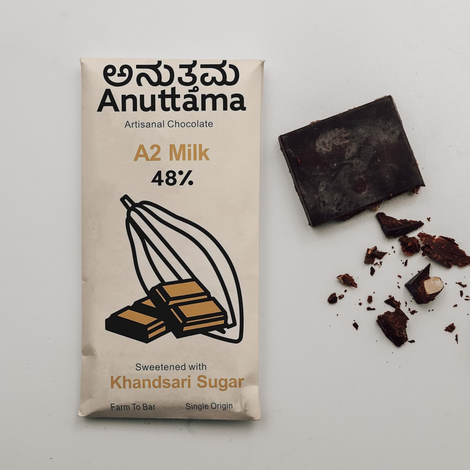 Dark Milk Chocolate | 48% Cocoa Smooth & Creamy – Chocolates on Brown Living™. SKU: 8931500307271. Img 5.