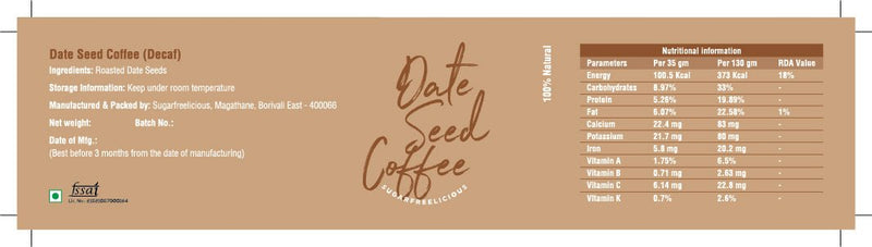 Date Seed Caffeine Free Filter Coffee | Verified Sustainable Coffee on Brown Living™