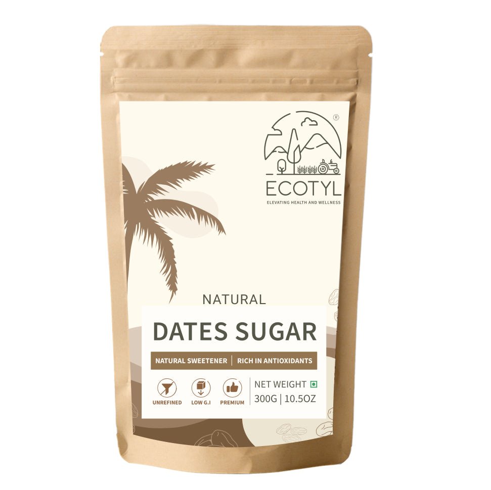 Dates Sugar | Natural Sweetener | Rich in Minerals | 300g – Confectionaries by Ecotyl available on Brown Living™. . SKU: ECOTYL00032. Img 5.