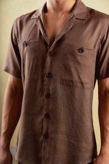 Dawn Shirt - Brown - Hemp Tencel | Verified Sustainable by Brown Living™