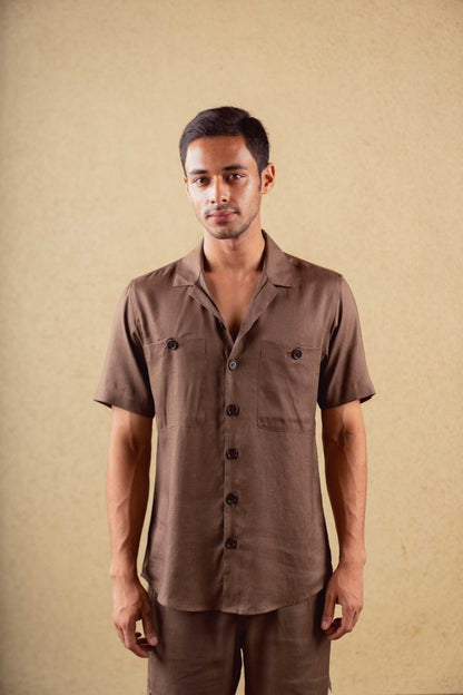 Dawn Shirt - Brown - Hemp Tencel | Verified Sustainable by Brown Living™