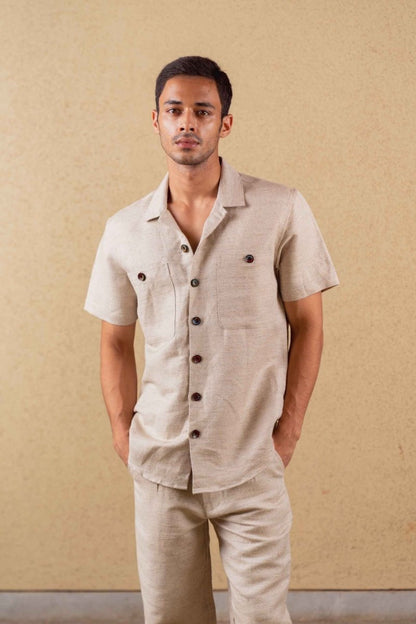 Dawn Shirt - Oatmeal - Hemp Tencel | Verified Sustainable by Brown Living™