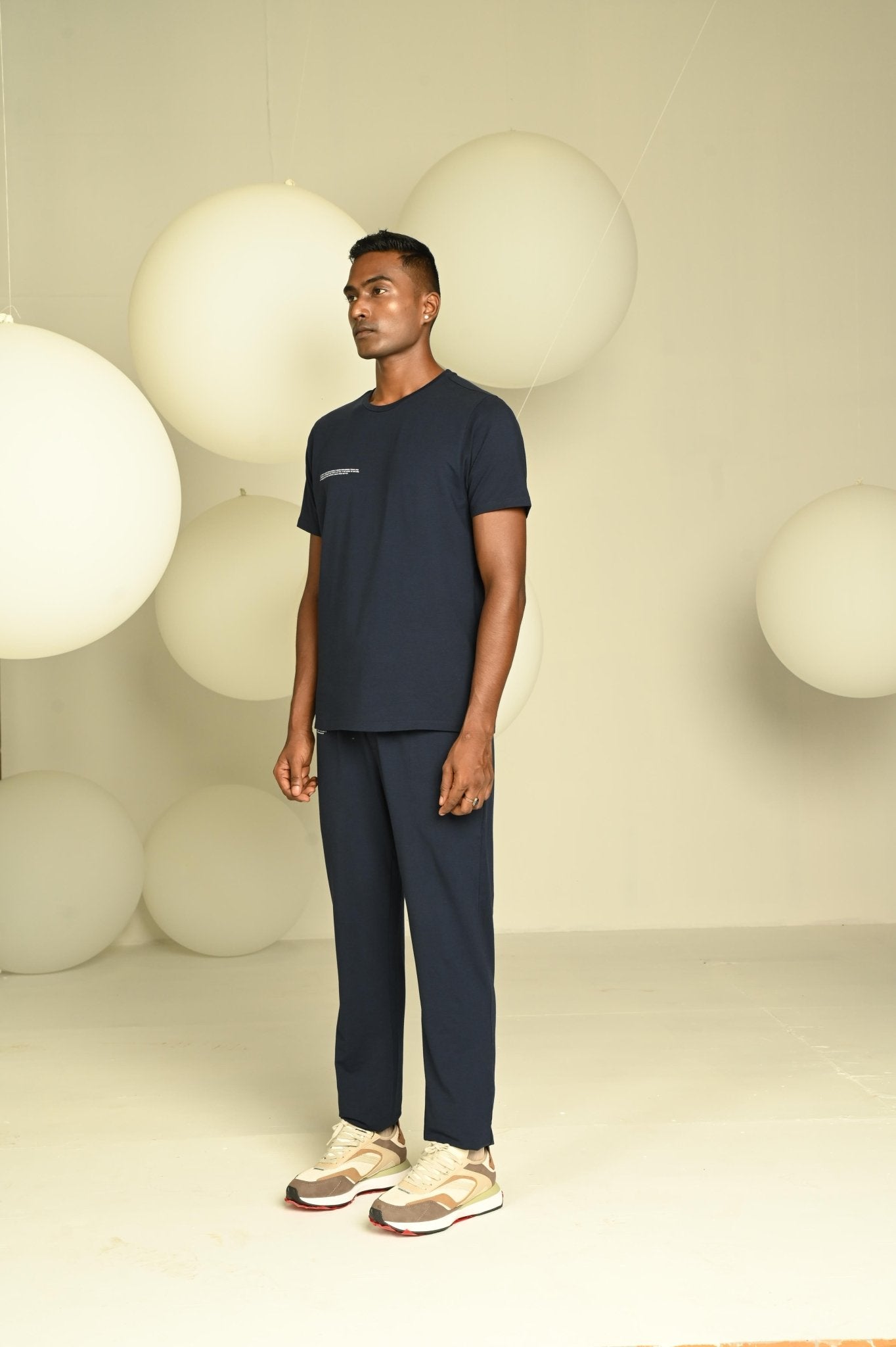 Day-Night Men's Pyjama | Soft Comfortable Cotton Sleepwear for Men – Mens Pyjama on Brown Living™. SKU: M-PYJ-NAVY-L1. Img 6.