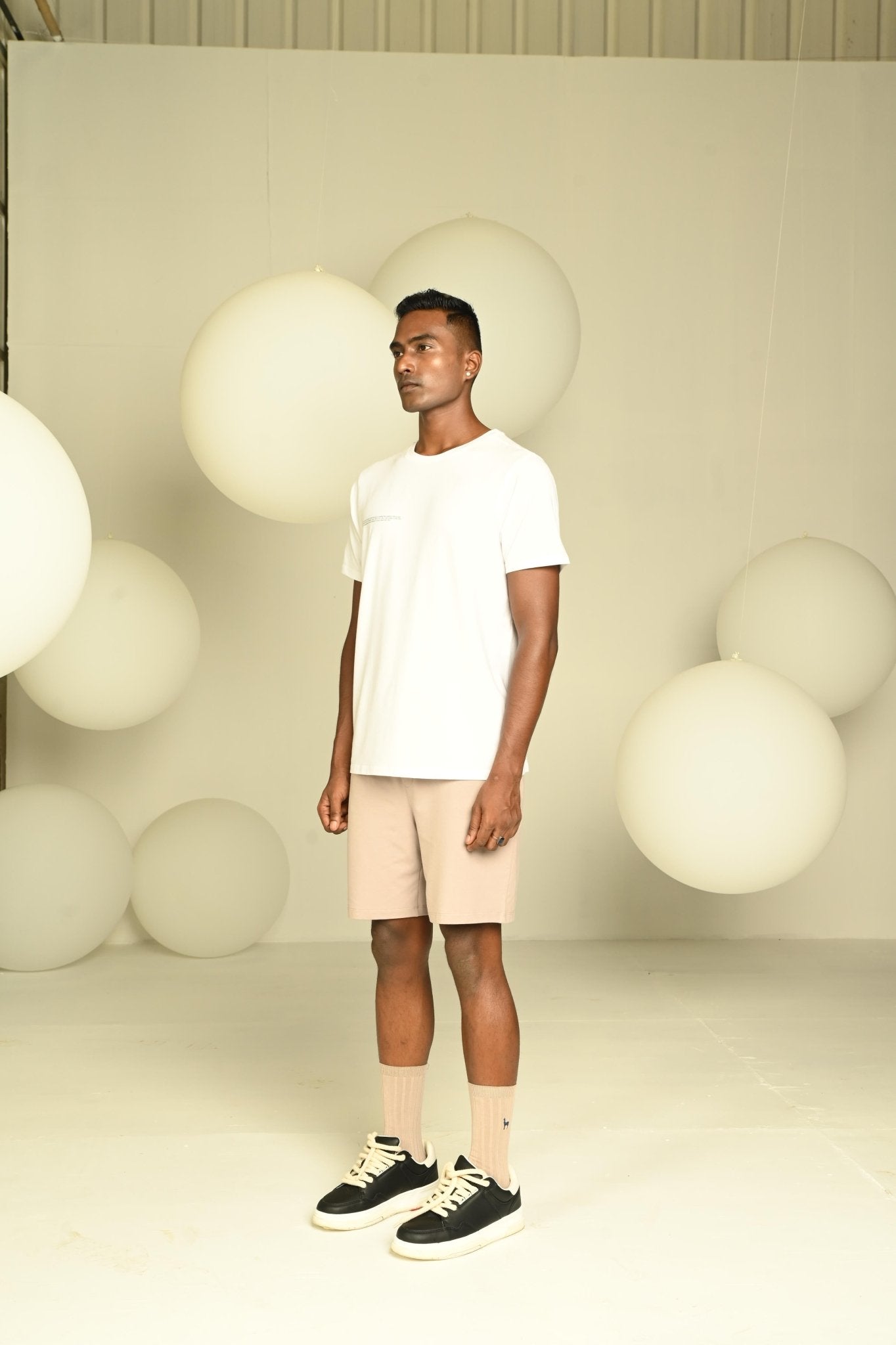 Day-Night Men's Tee | Soft Breathable Cotton T-Shirt for Everyday Wear – Mens T-Shirt on Brown Living™. SKU: M-TSHRT-WHT-M1. Img 6.