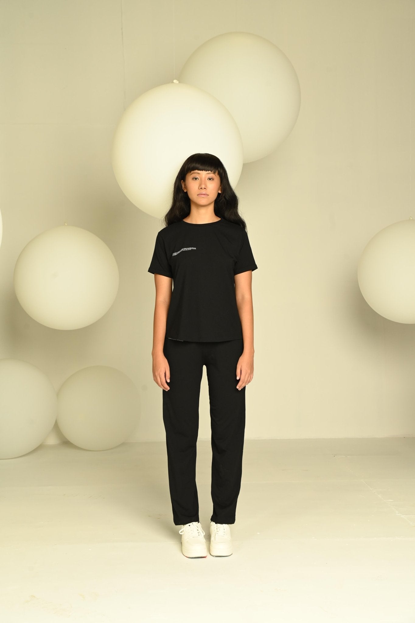 Day-Night Women's Tee | Soft Breathable Cotton T-Shirt – Womens T-Shirt on Brown Living™. SKU: W-TSHIRT-2-BLA-L1. Img 16.