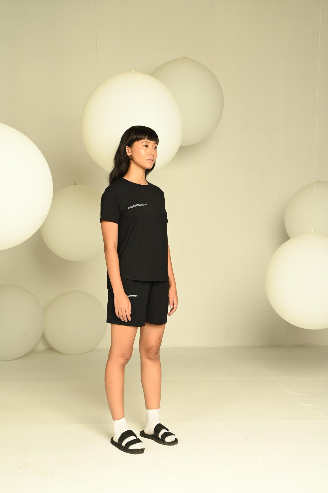 Day-Night Women's Tee | Soft Breathable Cotton T-Shirt – Womens T-Shirt on Brown Living™. SKU: W-TSHIRT-2-BLA-XS1. Img 4.