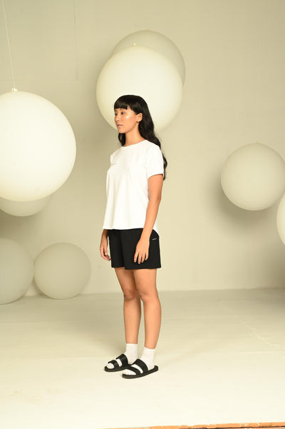 Day-Night Women's Tee | Soft Breathable Cotton T-Shirt – Womens T-Shirt on Brown Living™. SKU: W-TSHIRT-WHT-S1. Img 3.