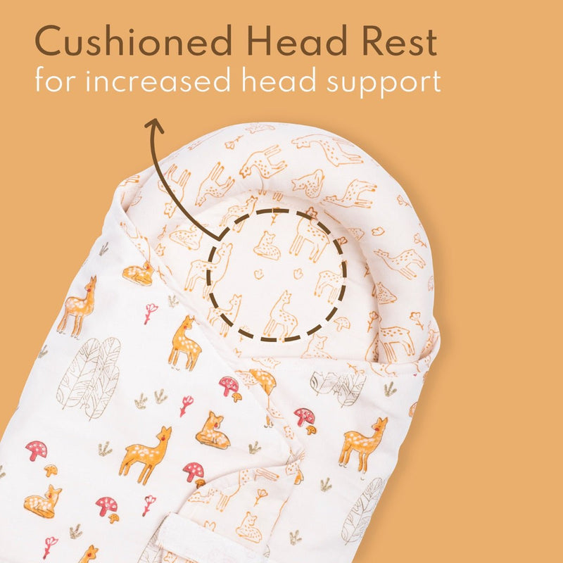Dear Deer- Knitted Cotton Baby Wrap | Verified Sustainable Baby Swaddle on Brown Living™