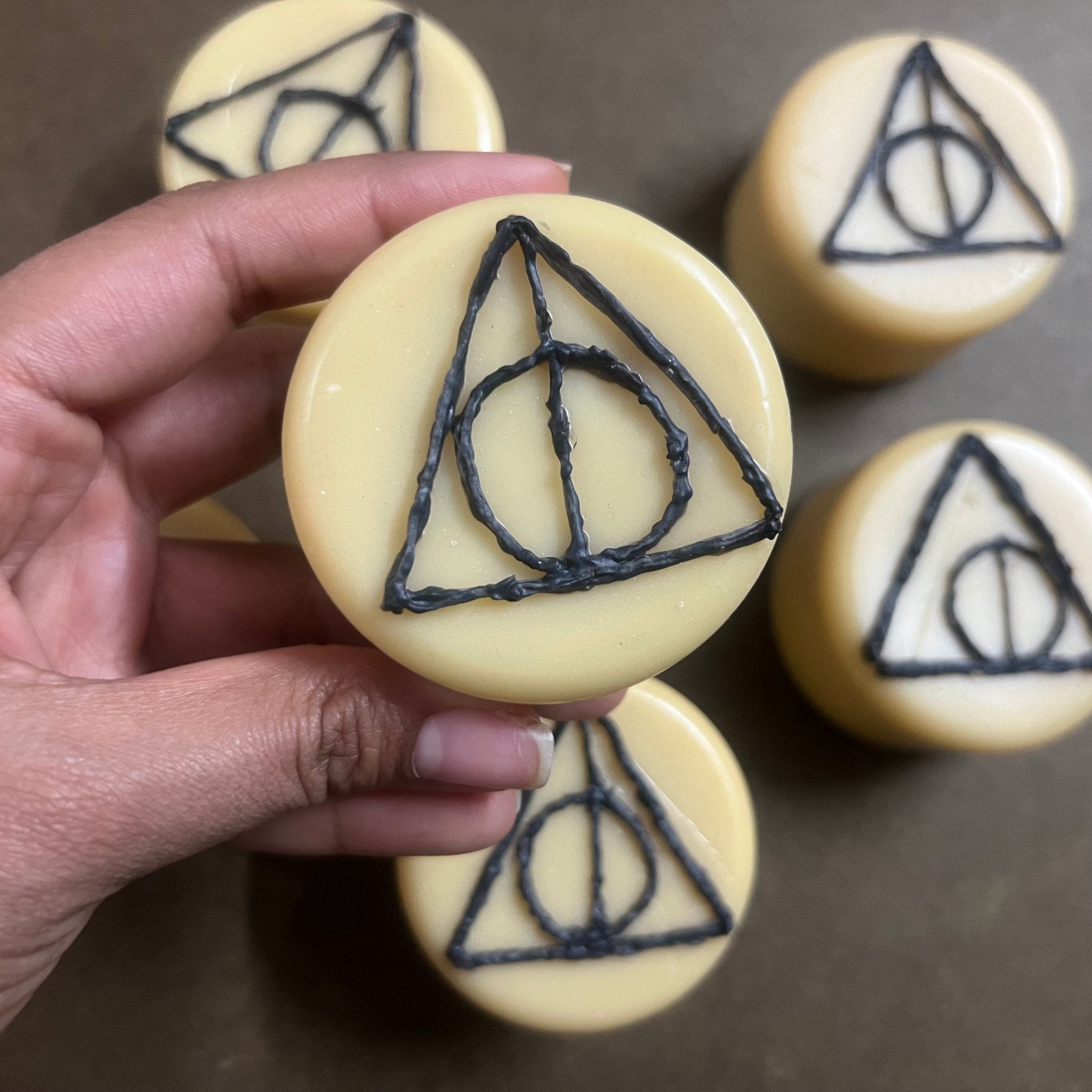 Deathly Hallows Soap - Magical Harry Potter Inspired Bar – Body Soap on Brown Living™. SKU: SS-13. Img 1.