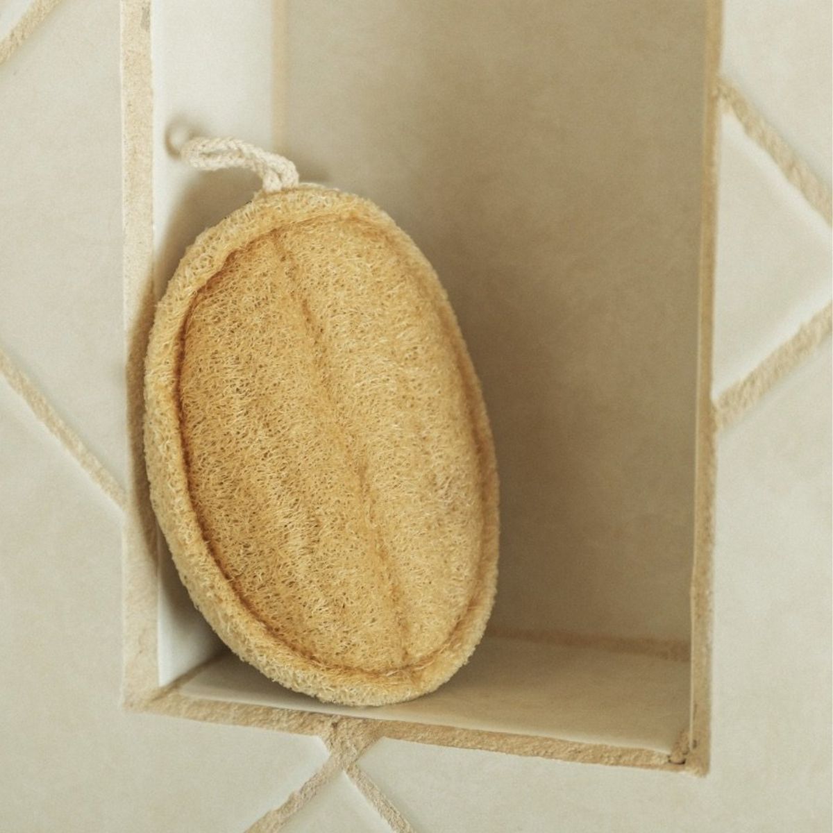 Deep Exfoliation| 3 - Shaped Natural Gourd Loofah (Pack of 3) – Body Scrub on Brown Living™. SKU: KOE-015. Img 4.