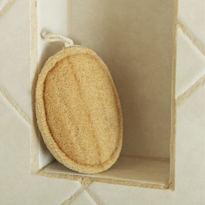 Deep Exfoliation| 3 - Shaped Natural Gourd Loofah (Pack of 3) – Body Scrub on Brown Living™. SKU: KOE-015. Img 4.