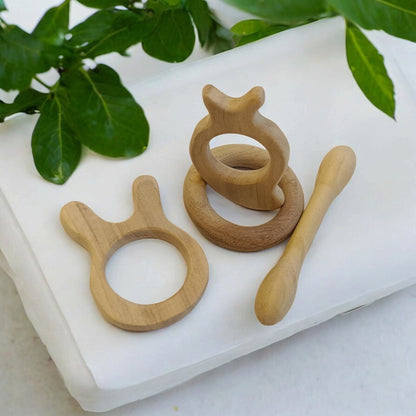Delicious Teethers Made From Premium Neem Wood For Babies – Baby Teethers & Soothers on Brown Living™. SKU: T_DBL-RNG-BNY-MNG. Img 5.