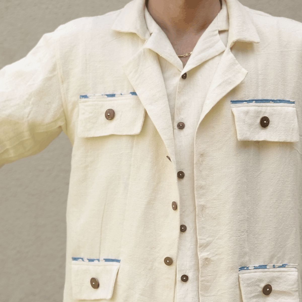 Deodar Unisex Jacket | Sustainable Lightweight Everyday Outerwear – Mens Jacket on Brown Living™. SKU: 5GA0009. Img 3.