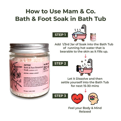 Detox Bath & Foot Soak | Easy to Dissolve | Fine in Texture | Non Sticky (100 g) | Verified Sustainable by Brown Living™