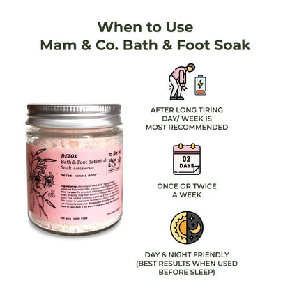 Detox Bath & Foot Soak | Easy to Dissolve | Fine in Texture | Non Sticky (100 g) | Verified Sustainable by Brown Living™