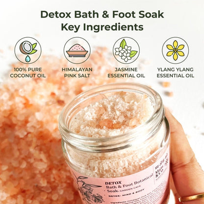 Detox Bath & Foot Soak | Easy to Dissolve | Fine in Texture | Non Sticky (100 g) | Verified Sustainable by Brown Living™