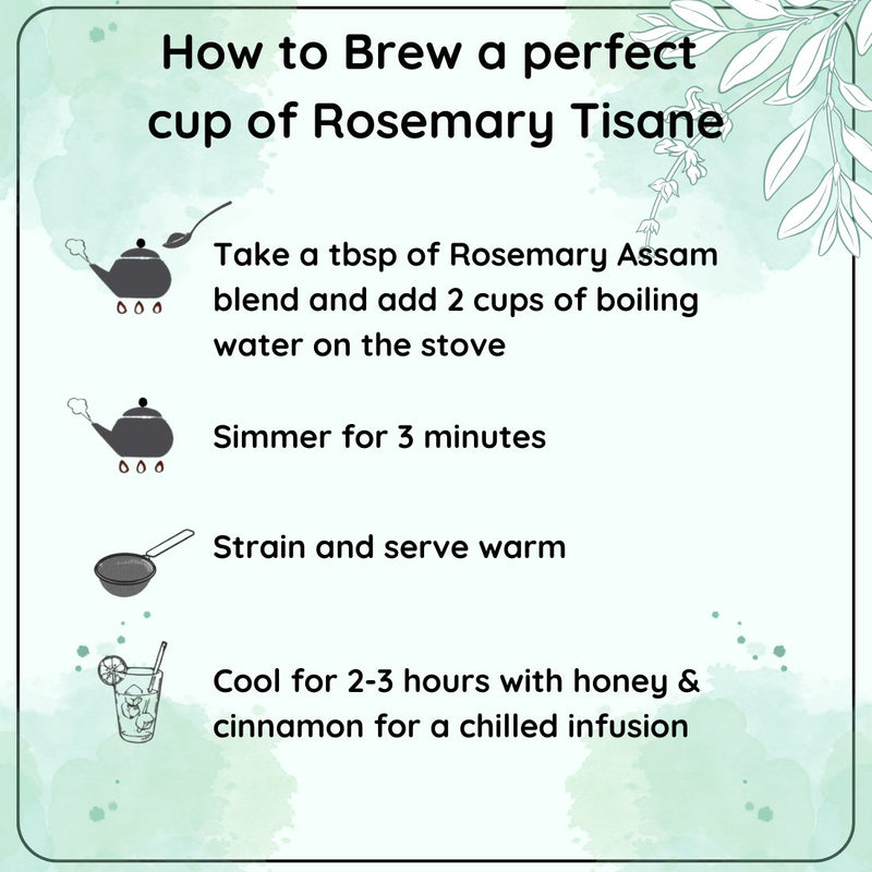 Detox Greek Rosemary Tisane - A Refreshing and Aromatic Herbal Tea | Verified Sustainable by Brown Living™