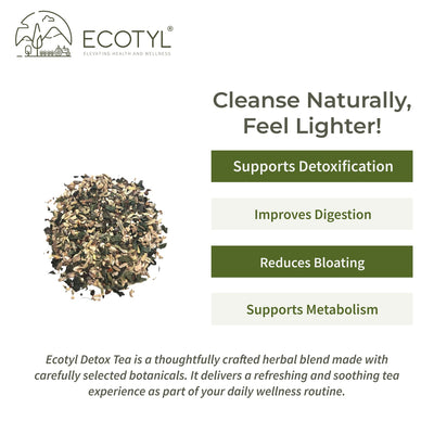 Detox Tea | Cleansing | Herbal Tea | 60g – Tea on Brown Living™. SKU: ECOTYL00058. Img 2.