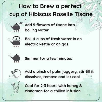 Detox Thai Hibiscus Roselle Tisane - Refreshing Drink with Vitamin C | Verified Sustainable by Brown Living™