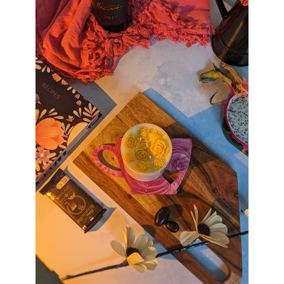 Dew Drop English Rose Soy Wax Aroma Candle – Candles & Fragrances on Brown Living™. SKU: SSAS-241LAVR. Img 3.