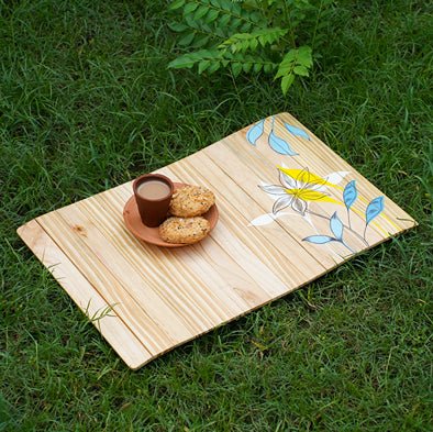 Dharti - Foldable Stain - proof Place Mat | Made with Pine Wood | Verified Sustainable by Brown Living™