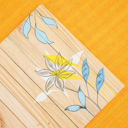 Dharti - Foldable Stain - proof Place Mat | Made with Pine Wood | Verified Sustainable by Brown Living™