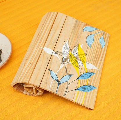 Dharti - Foldable Stain - proof Place Mat | Made with Pine Wood | Verified Sustainable by Brown Living™