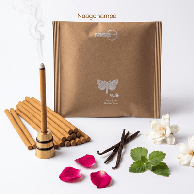 Dhoop Sticks Sample Pack with 6 Fragrances | 60 Sticks – Pooja Needs on Brown Living™. SKU: DSP6. Img 4.