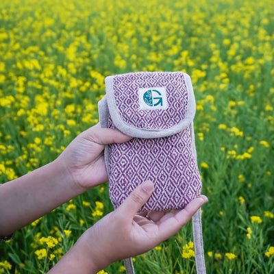 Diamond Mobile Sling Bag | Stylish Crossbody Phone Pouch for Daily Use – Handbags on Brown Living™. SKU: OGSBGDM06. Img 2.