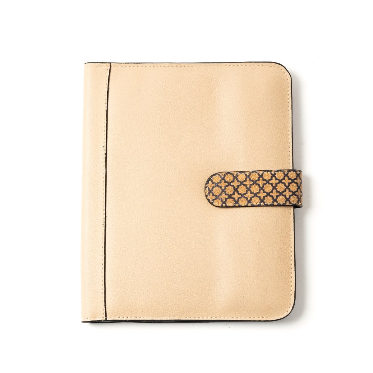 Diary Cover with Cork Diary & Pen | Vegan Leather & Cork (Almond) – Travel Accessories on Brown Living™. SKU: CPDGH001. Img 1.