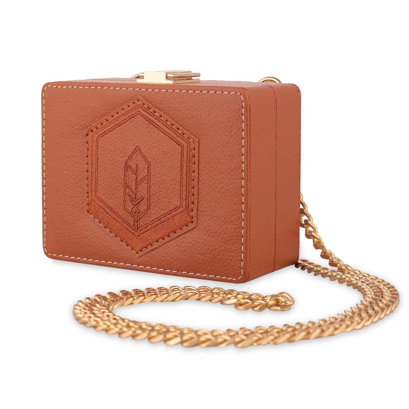 Dibba - Vegan Cactus Leathe Mini Box Bag | Verified Sustainable on Brown Living™