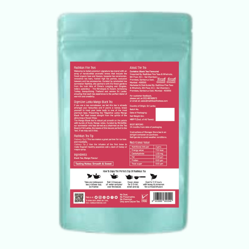 Digestive Lanka Mango Black Tea- 50g | Verified Sustainable Tea on Brown Living™