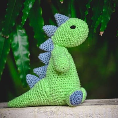 Dino Dinosaur Handcrafted Crochet Soft Toy | Verified Sustainable by Brown Living™