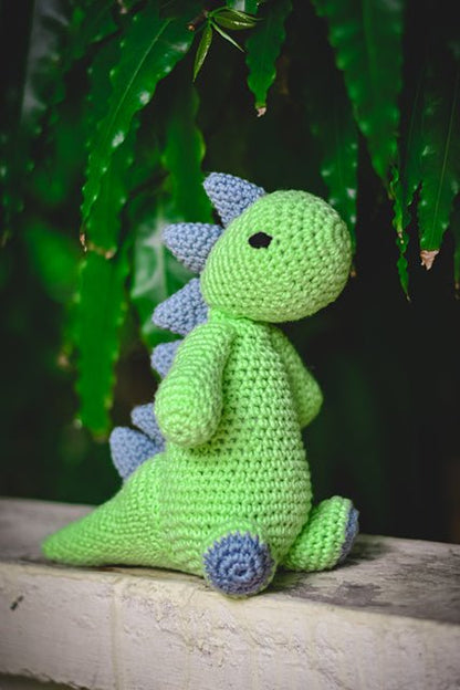 Dino Dinosaur Handcrafted Crochet Soft Toy | Verified Sustainable by Brown Living™