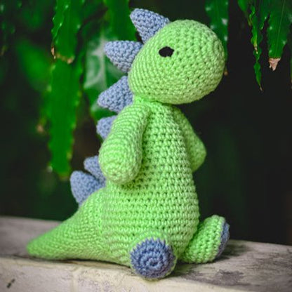 Dino Dinosaur Handcrafted Crochet Soft Toy | Verified Sustainable by Brown Living™