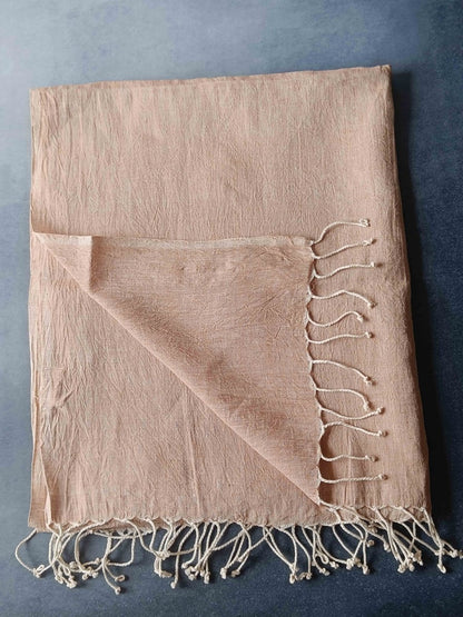 Dirty Ginger Hemp Fabric Unisex Stole | Verified Sustainable by Brown Living™