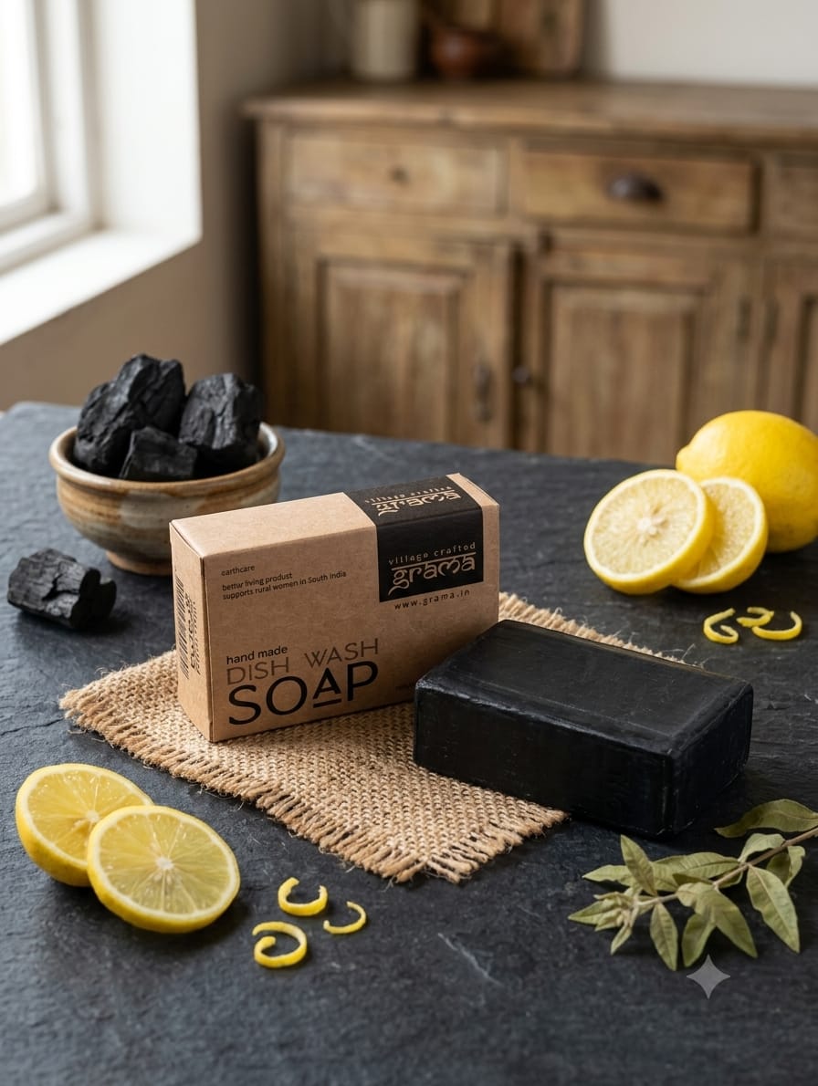 Dishwash Soap, Pack of 5 (Hot Process) – Cleaning Products on Brown Living™. SKU: 248-10801-GMA_DISHWASH_SOAP01. Img 1.