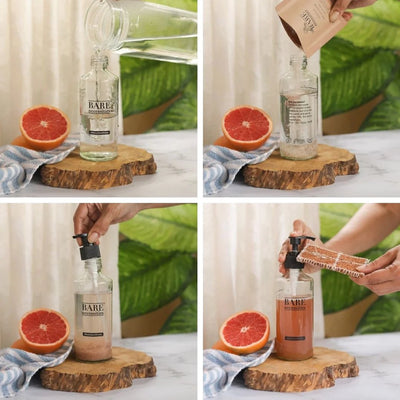 Dishwash Soap - Powder to Liquid | Makes 250 ml | Pack of 2 – Cleaning Products on Brown Living™. SKU: BNHC005. Img 3.