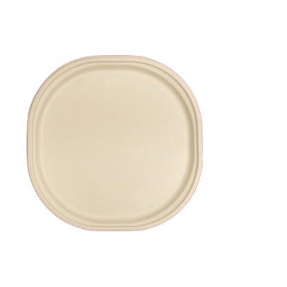 Disposable Plates | Food - Grade Round Plates | Pack of 25 – Plates & Bowls on Brown Living™. SKU: CLEC-80. Img 5.
