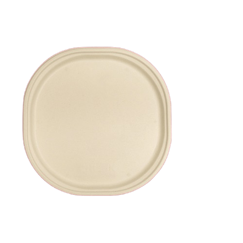 Disposable Plates | Food - Grade Round Plates | Pack of 25 – Plates & Bowls on Brown Living™. SKU: CLEC-80. Img 5.