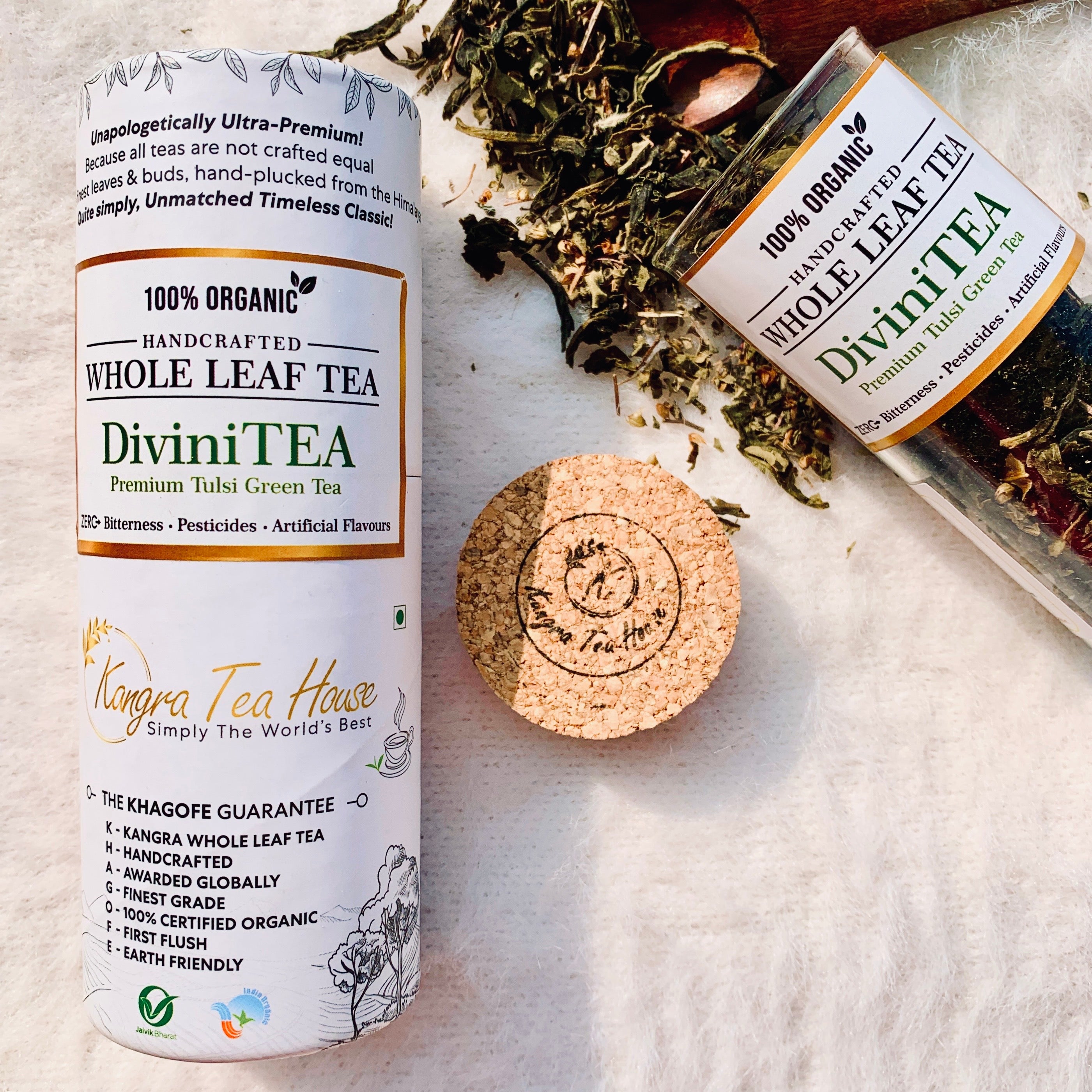 Organic First Flush Tulsi Whole Leaf Green Tea | Verified Sustainable by Brown Living™