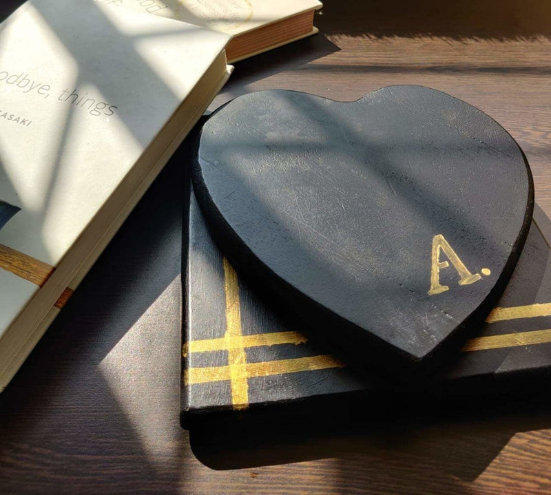 Diwali Special: Ace Black Heart Cheese Board | Verified Sustainable by Brown Living™