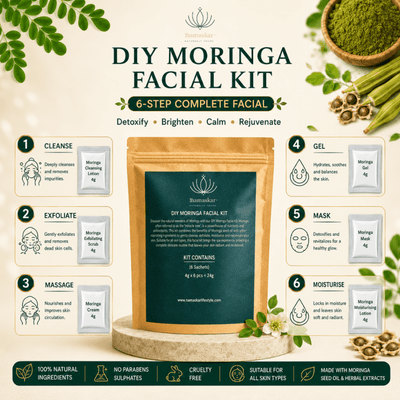 DIY Moringa Facial Kit | Natural Skincare for Glowing & Healthy Skin – Face Pack on Brown Living™. SKU: DIY-MOR-050-NAM. Img 5.