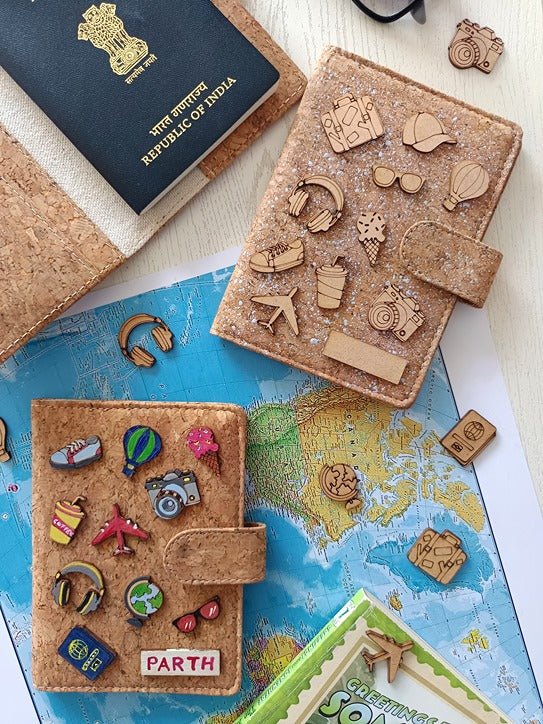 DIY Passport Cover Decoration Kit – Art & Craft Supplies on Brown Living™. SKU: PASSPORTCOVERDIY. Img 1.