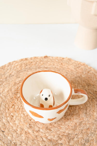 Doggy Delight Mug for Pet Lovers – Mugs on Brown Living™. SKU: s-116. Img 2.