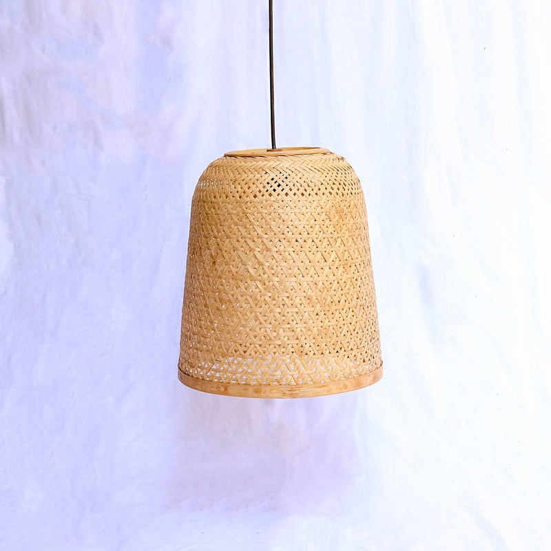 Dome Shaped Bamboo Hanging Pendant Lamp | Verified Sustainable by Brown Living™