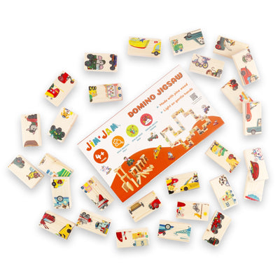 Domino Jigsaw Open - Ended Puzzle | Creative & Mindful Play Game – Wooden Toys on Brown Living™. SKU: JNJ0001. Img 5.