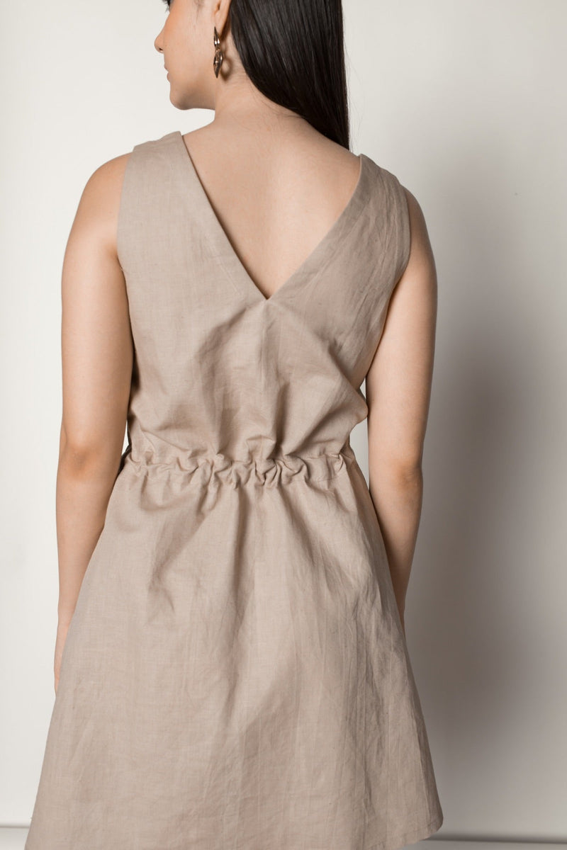 Drawstring Waist Sunhemp Cotton Dress | Verified Sustainable by Brown Living™